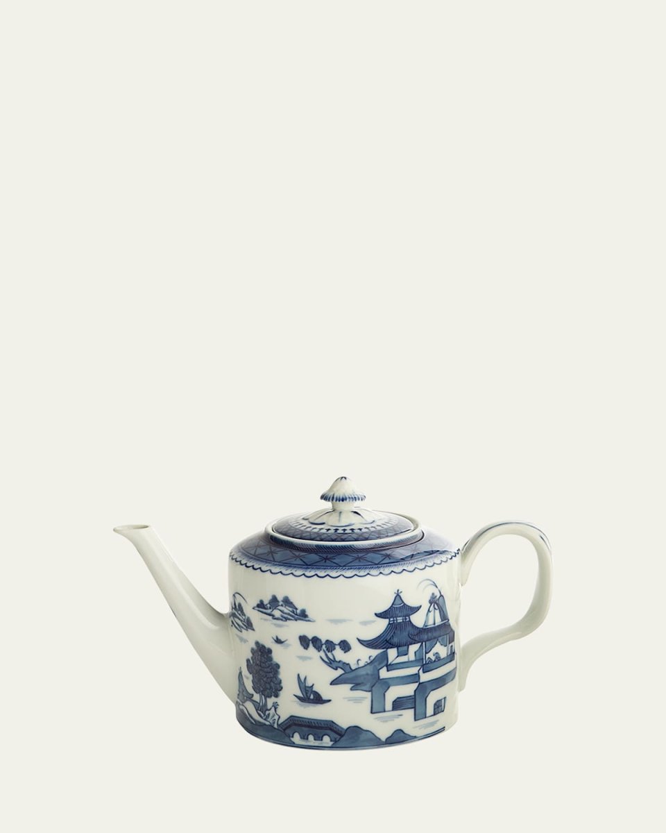 Blue Canton Teapot